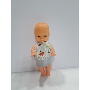 Vintage Jane and Jenny Baby Doll Yellow Made in Hong Kong 9" With Original Dress